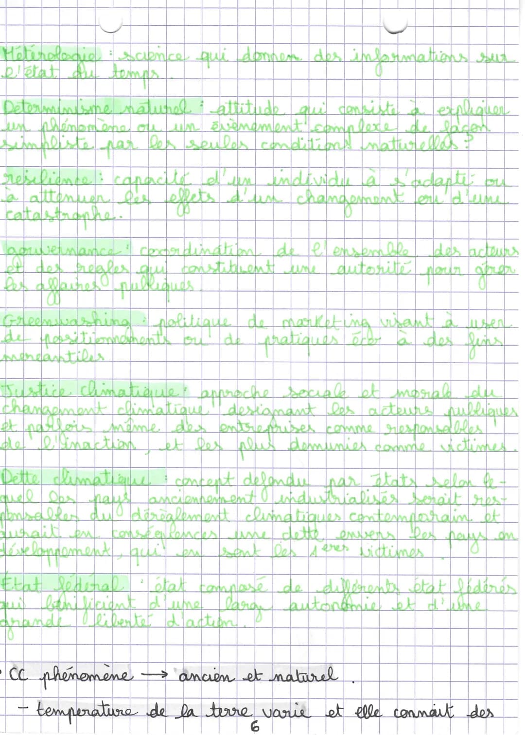 - 1987: naissance de la notion de développement dur-
able. (rapport Brundtland)
↳ - concilier la croissance économique
- preservations des