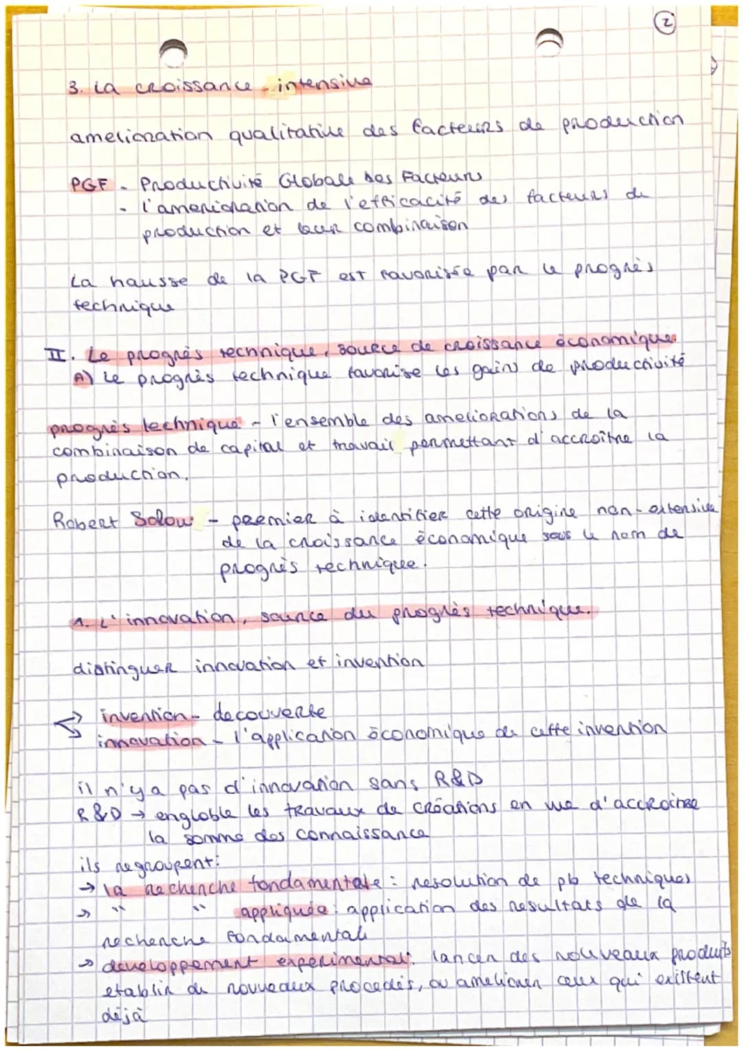 @
SES- Chap 1
I. Le phenomère de la croissance économique
Al la mesure de la croissance économique
croissance économique: augmentation sou