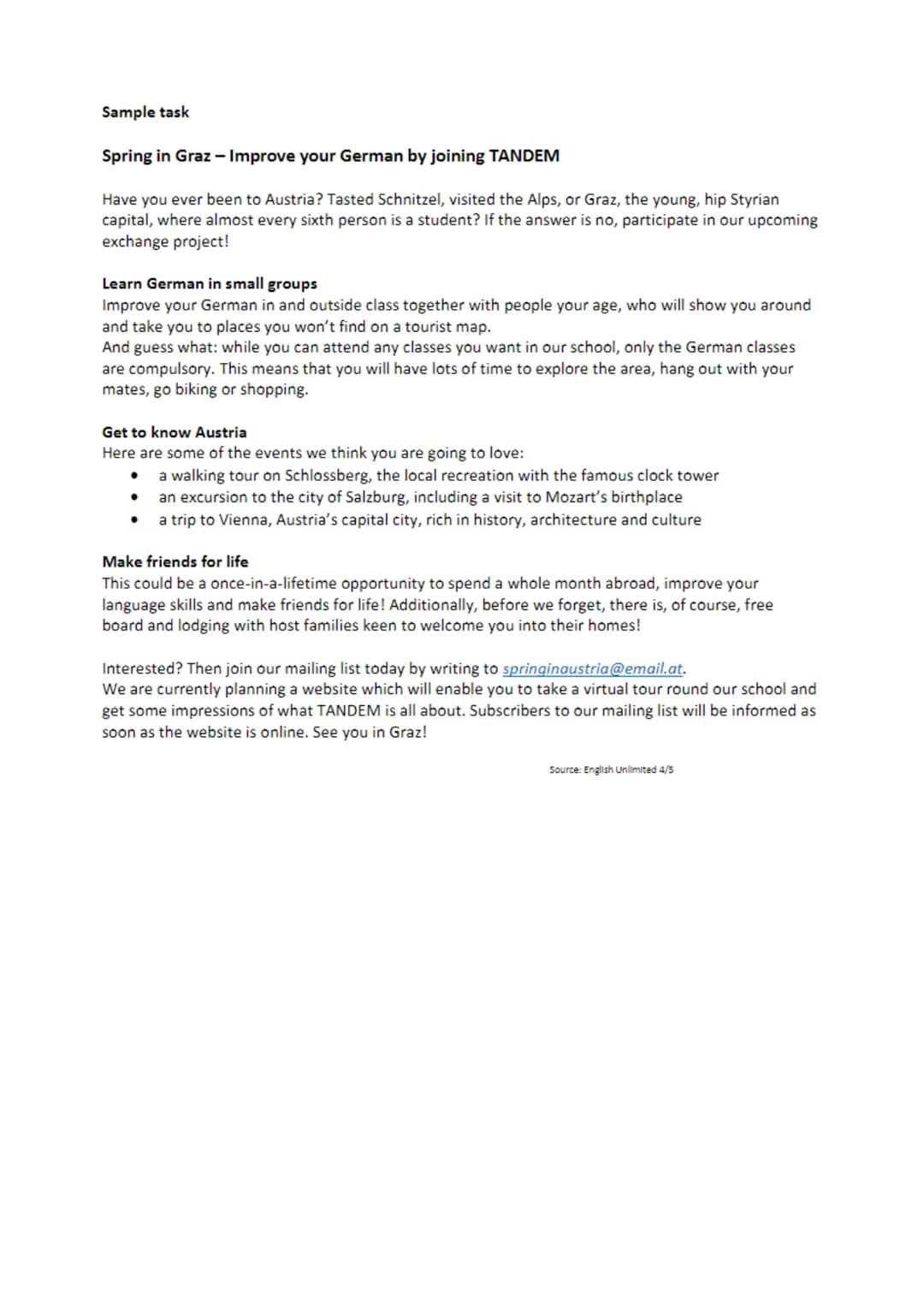 English 21.10.2021
Leaflet
Text types
How to write a leaflet
* Definition
Bewirbt Firmen, Institutionen, Produkte & Dienstleistung
0 Soll