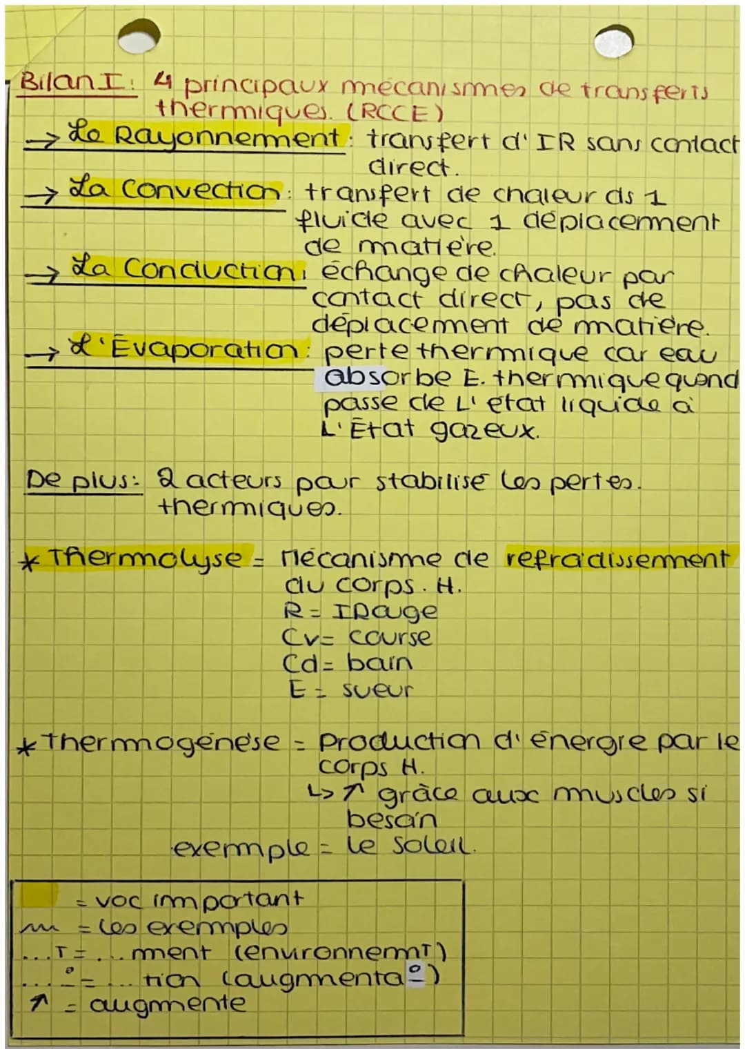 R
Chapitre 3: le bilan thermique du
corps Rumain.
Intro:
* corps Rumain = fhomeotherme, maintient la
temperature à = 37°C pour le
fonctionn