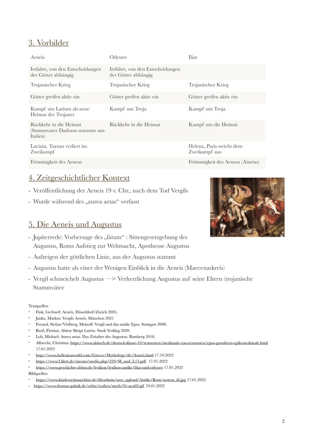Referentin: Leni Schmidt
Kurs: 5L7
Kurslehrerin: Frau Burzler
Treuchtlingen, den 25.01.2022
## Die Aeneis als Epos
### 1. Merkmale des ant