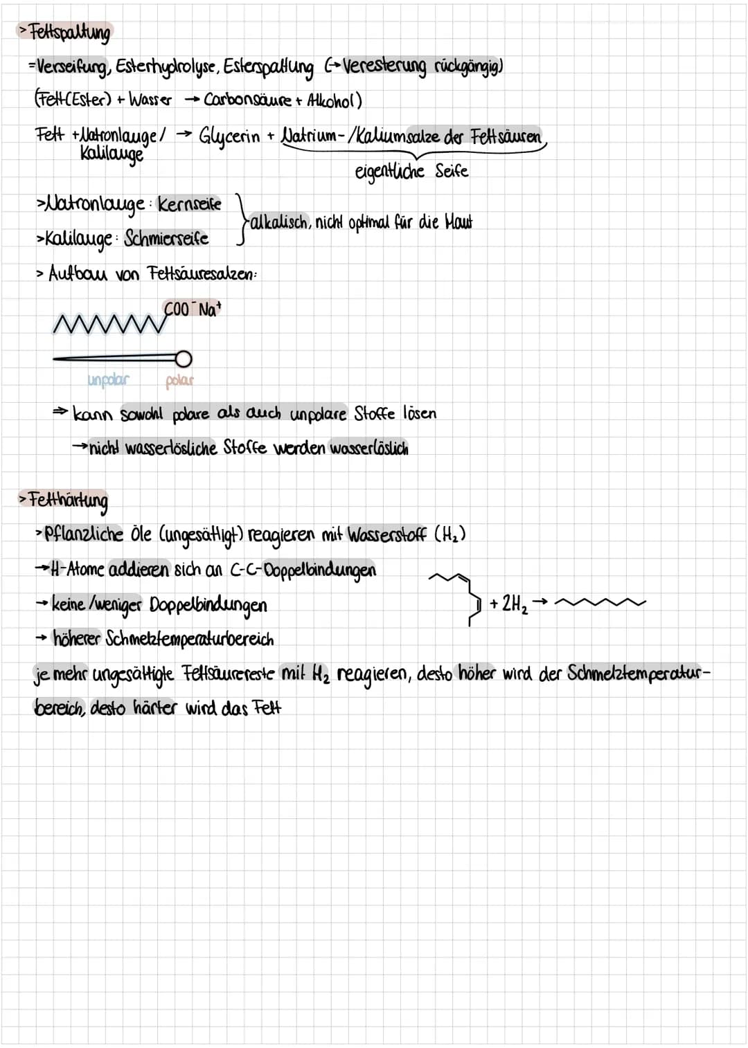II Fette
>Autbau von Fettmolekülen
>Ester aus Glycerin (Propantriol) und Carbonsäuren (meist langkettig)
Ester Kondensationsprodukt aus Re