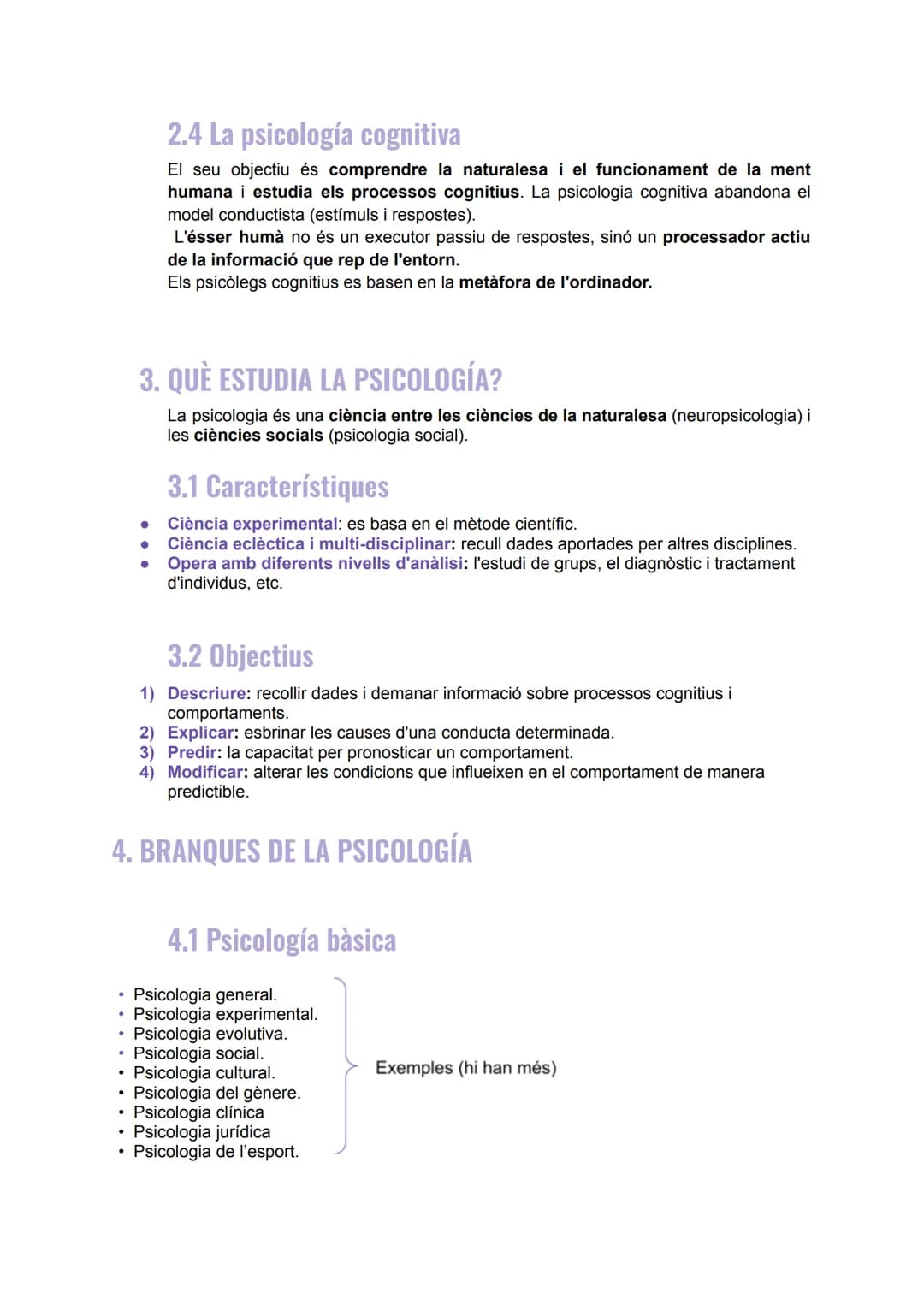 # TEMA 1: LA PSICOLOGIA COM A CIÈNCIA
1. EVOLUCIÓ HISTÒRICA DE LA PSICOLOGÍA
La psicologia tracta de comprendre per què els humans es comp