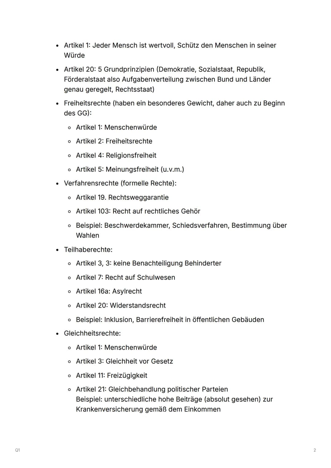 01
Q1
Q1.1 Verfassung und
Verfassungswirklichkeit:
Rechtsstaatlichkeit und
Verfassungskonflikte
▼ Grundrechte und Rechtsstaatlichkeit in
