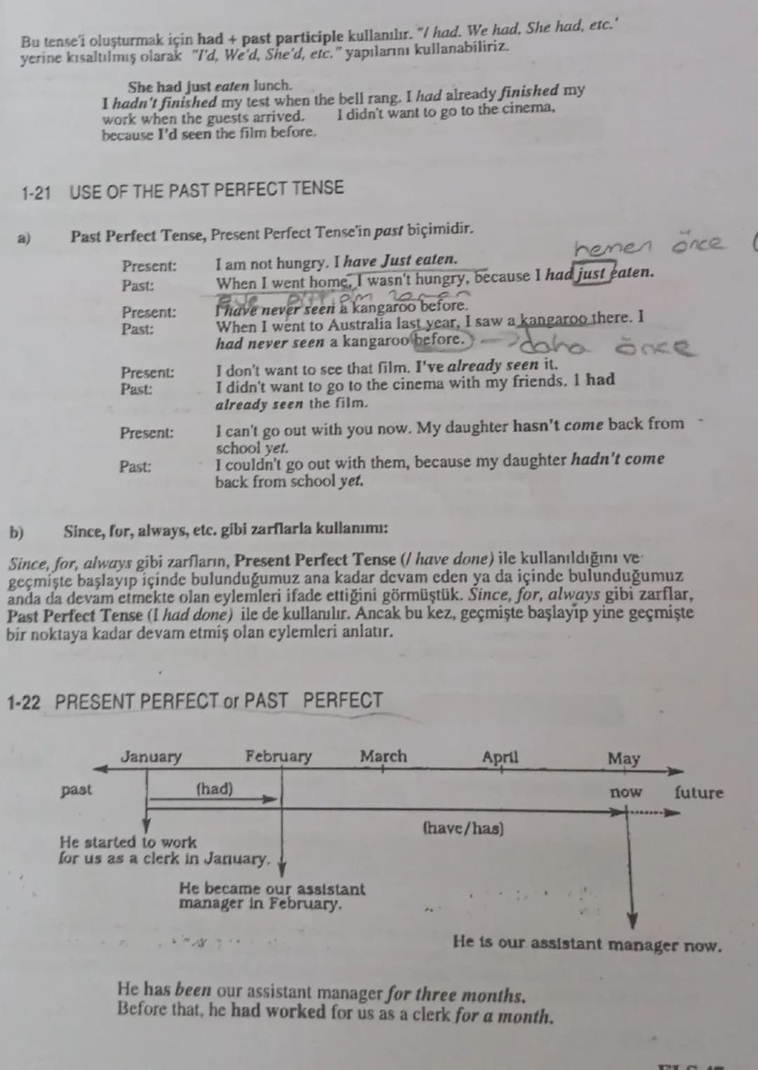 # 1-3 USE OF THE PRESENT CONTINUOUS TENSE
a)
Bu tense ile temel olarak içinde bulunduğumuz anda yapmakta olduğumuz eylemleri
anlatırız. Zam