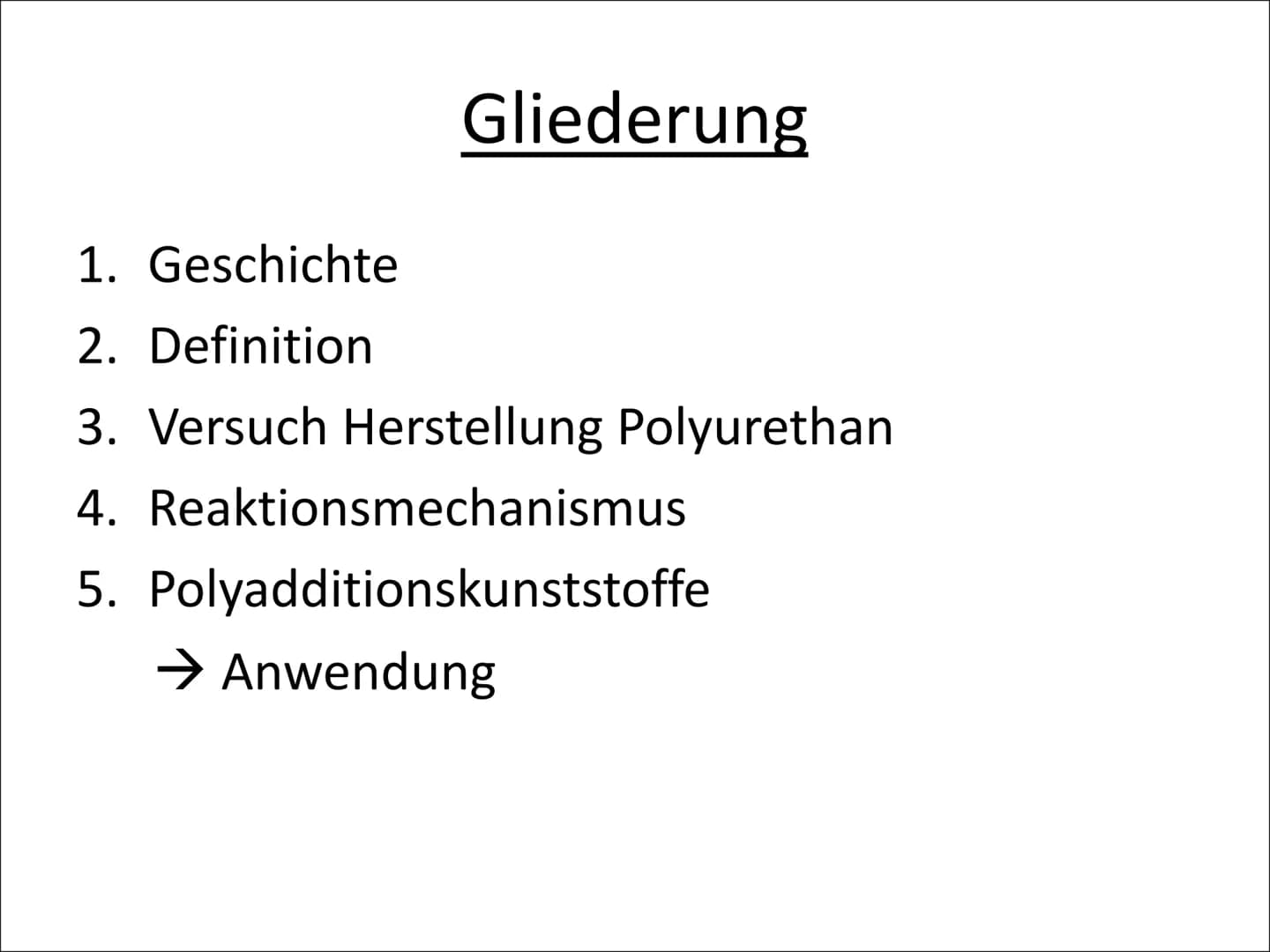 Annabell Arzt
GFS Chemie
20.02.2002
# Polyaddition
## Geschichte
- Otto Bayer
- 1937 erfinden er und seine Mitarbeiter die Polyaddition vo