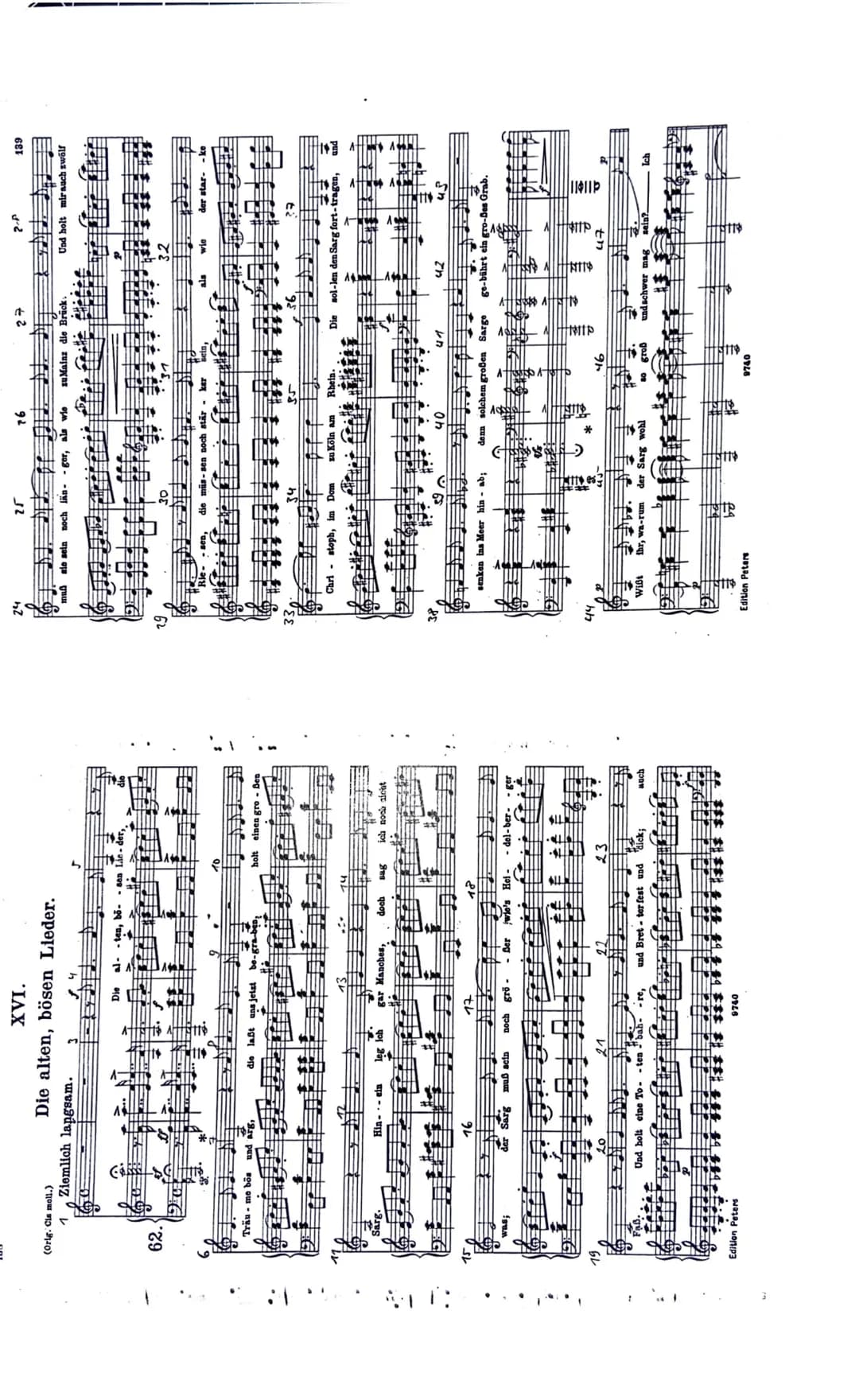 # Klassenarbeit Nr. 1
1. Notendiktat (5 VP)
2. Du hörst das Lied,„Die alten bösen Lieder" (Text: Heinrich Heine, Musik: Robert
Schumann),