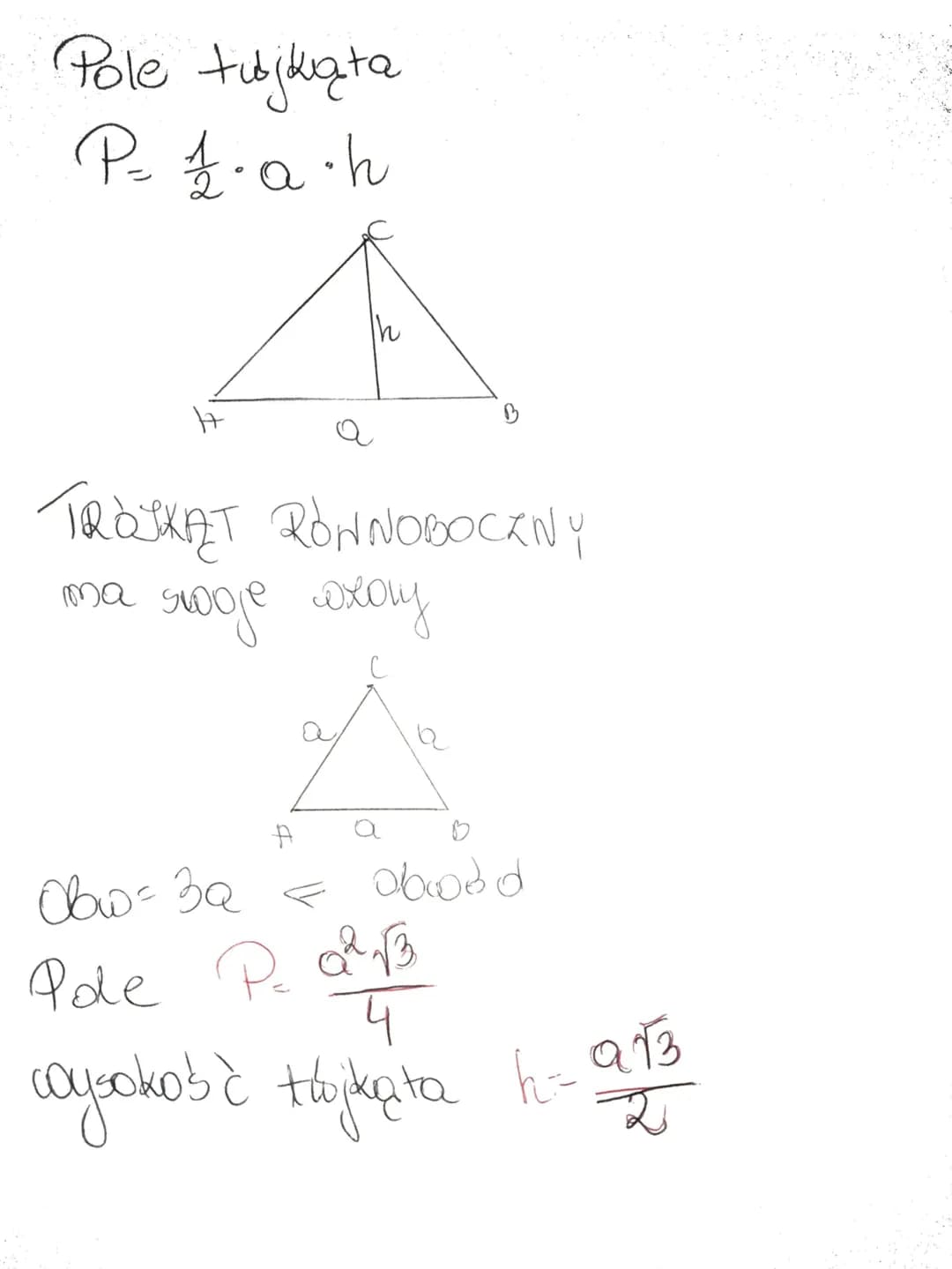 # TRÓJKĄTY
Le względu na boki możemy na
⇒twjkąty róznoboczne
A
B
⇒ trójkąty równoramienne
C
ramiona
(AC)=IBC/
A
ん
8
godstawa
t