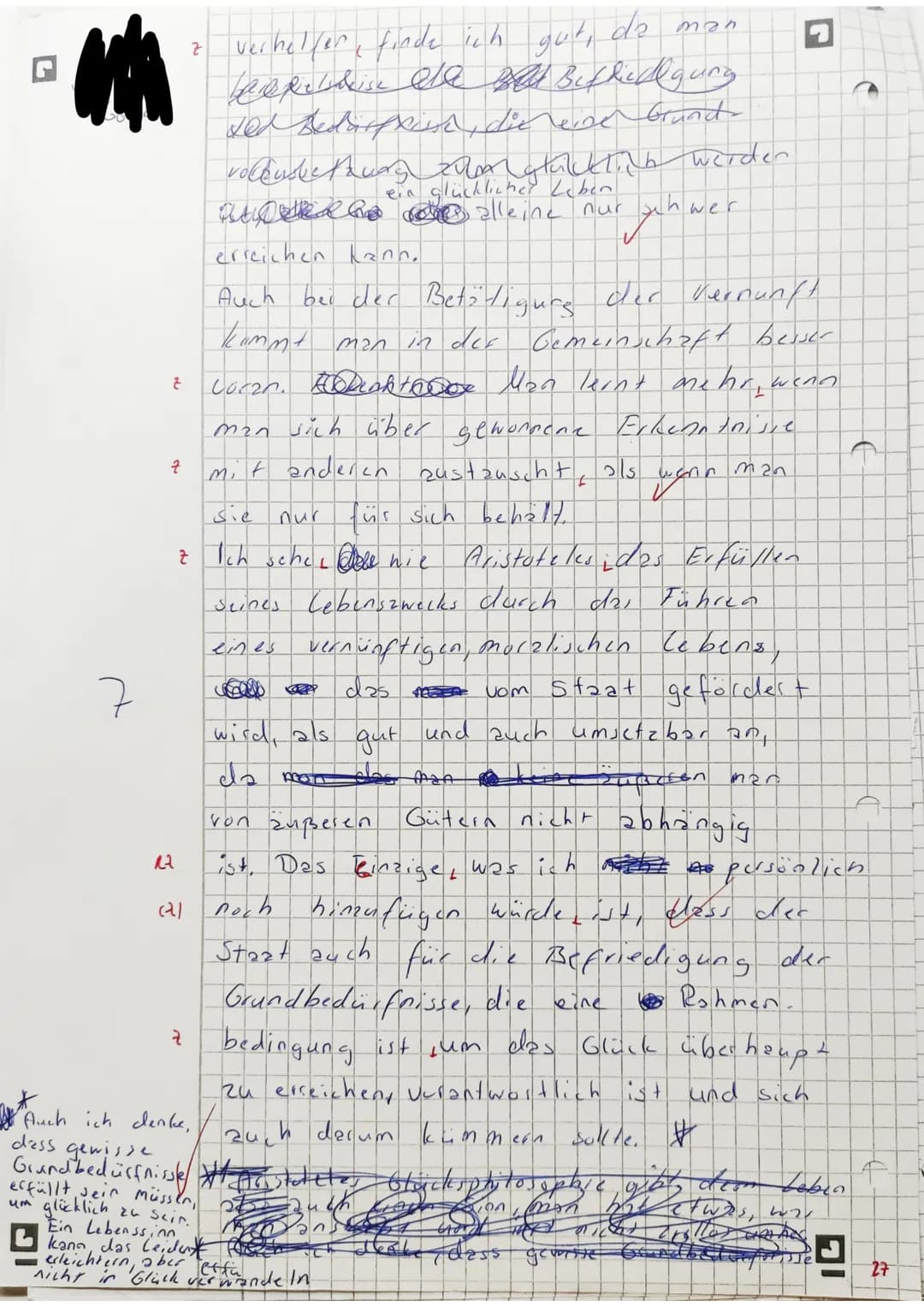 Glück-
Eudaimonistische Begründungen verantwortlichen Handelns
23.11.2022
Arbeitsaufgaben (Das Arbeitsmaterial befindet sich auf Seite 2)