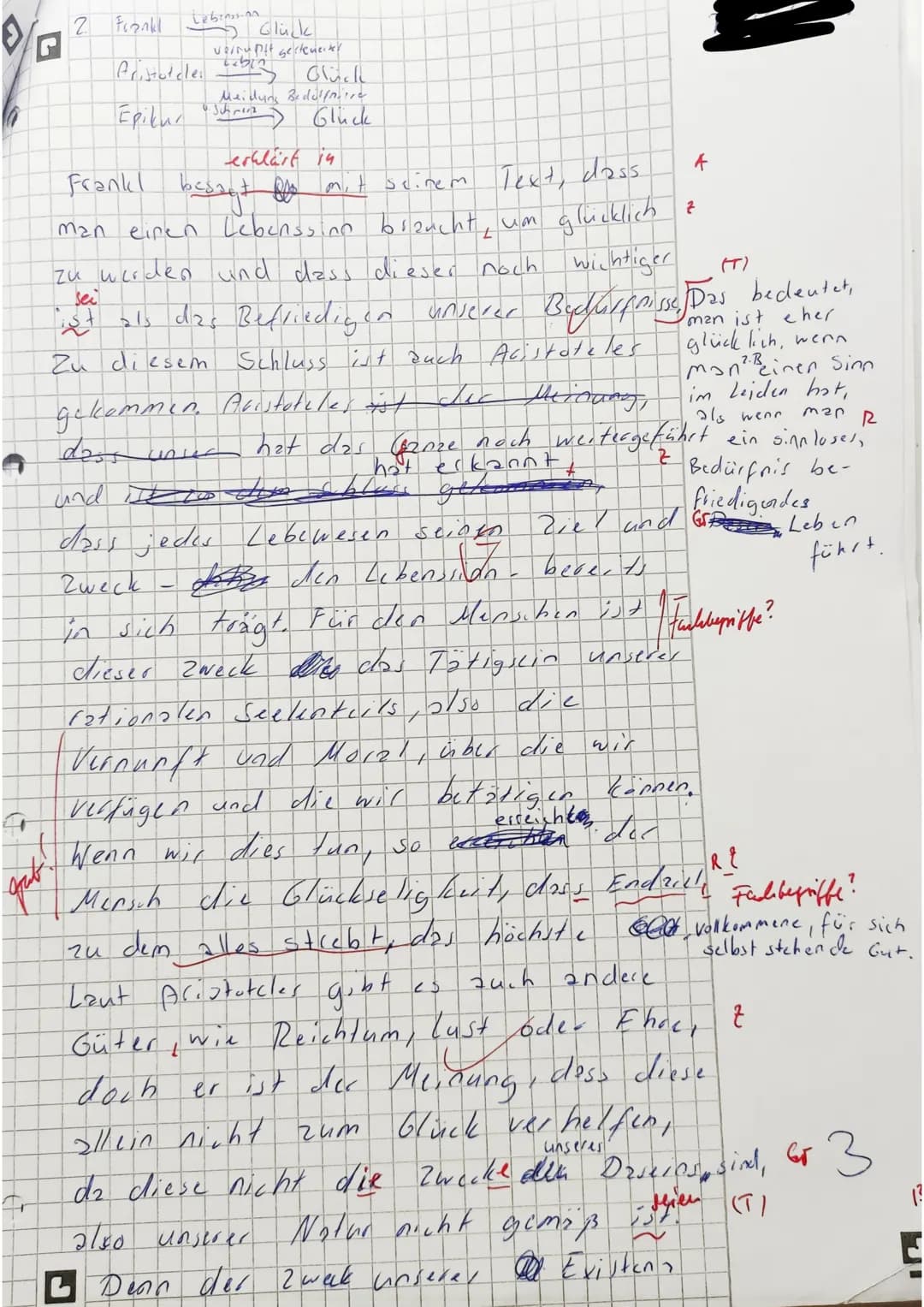 Glück-
Eudaimonistische Begründungen verantwortlichen Handelns
23.11.2022
Arbeitsaufgaben (Das Arbeitsmaterial befindet sich auf Seite 2)