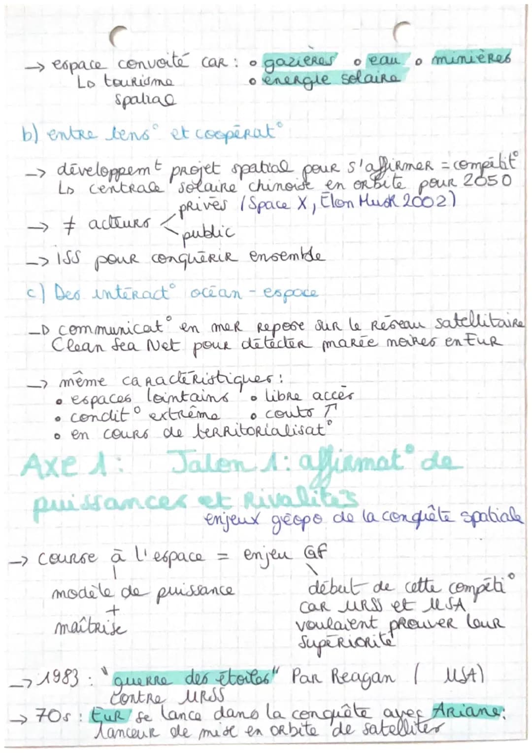 Thème 1
HGGSP
De nouveaux espaces de
conquête
Ocians
Nouveaux espaces: océans, espaces = Mvx champs
d'explorat et
dēja découverts: terrestre