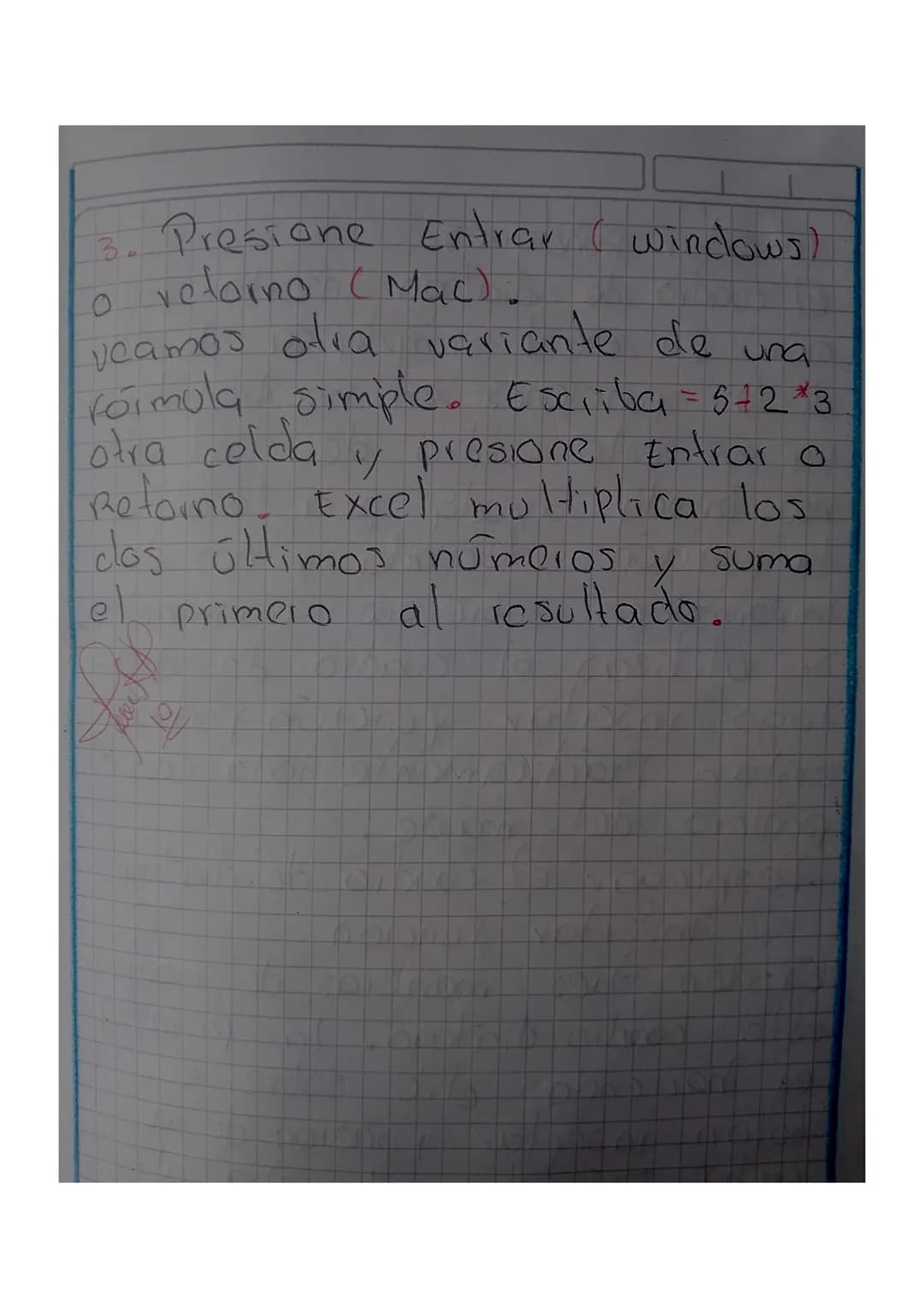 creaciom de Formulas
Puede crear una formula senci
Illa para sumar, restar, multipli
car o dividir los valores de la
hoja de calculo. Las f