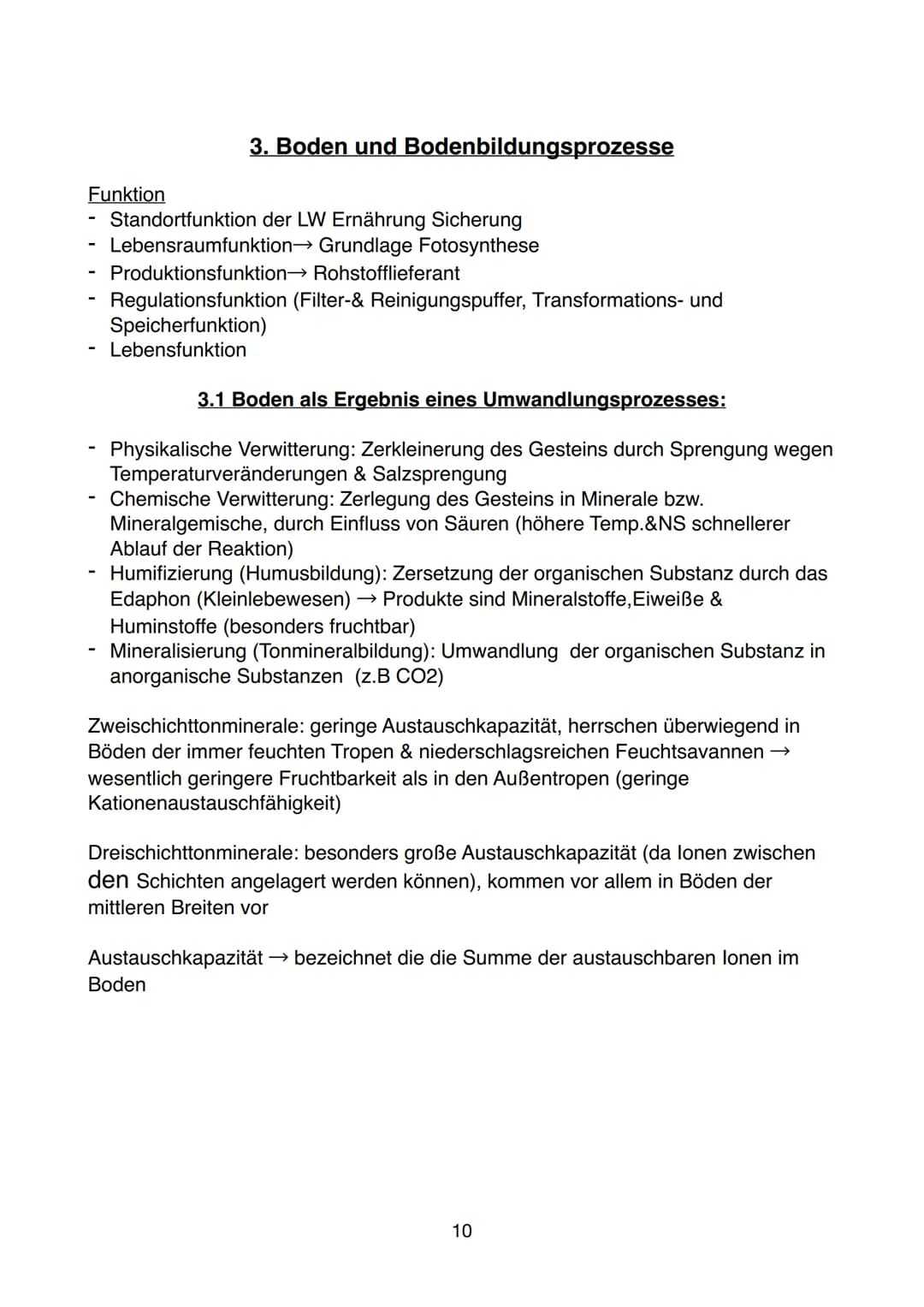 Einführung
1. Teilgebiete und Bedeutung der Geographie
Physische Geographie
- „Naturgeographie" → Klima, Vegetation
und Böden
- Hydro- &