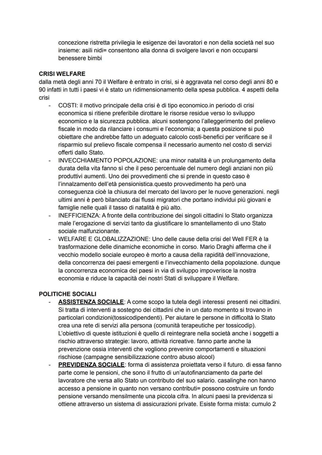 # CHE COS'E IL WELFARE?
Welfare State o stato sociale è un insieme di politiche pubbliche, dirette a migliorare le
condizioni di vita garan