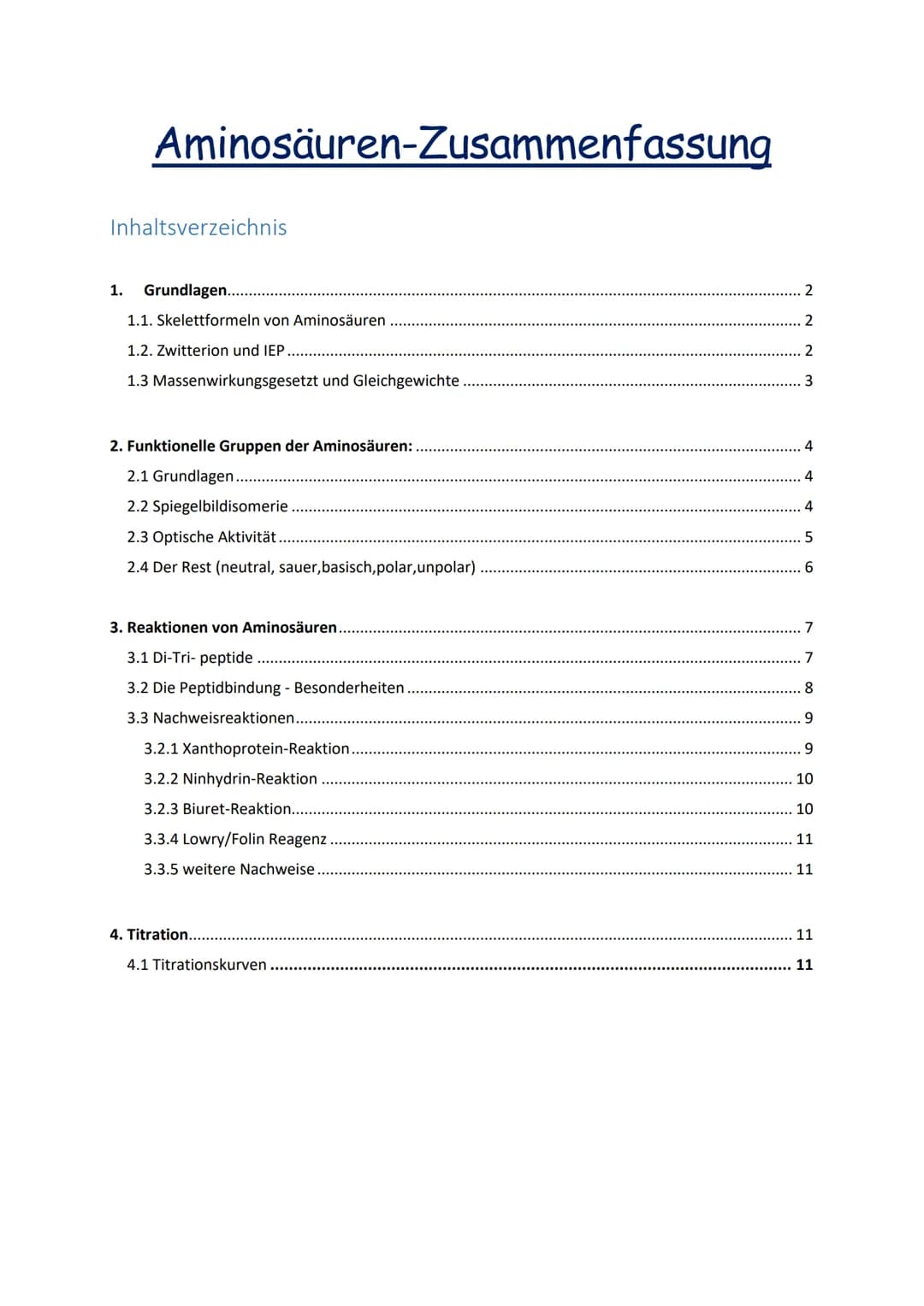 # 1 Grundlagen
1.1. Skelettformeln von Aminosäuren
Beim Zeichnen einer Aminosäure sollten die charakteristischen Bestandteile abgebildet
w