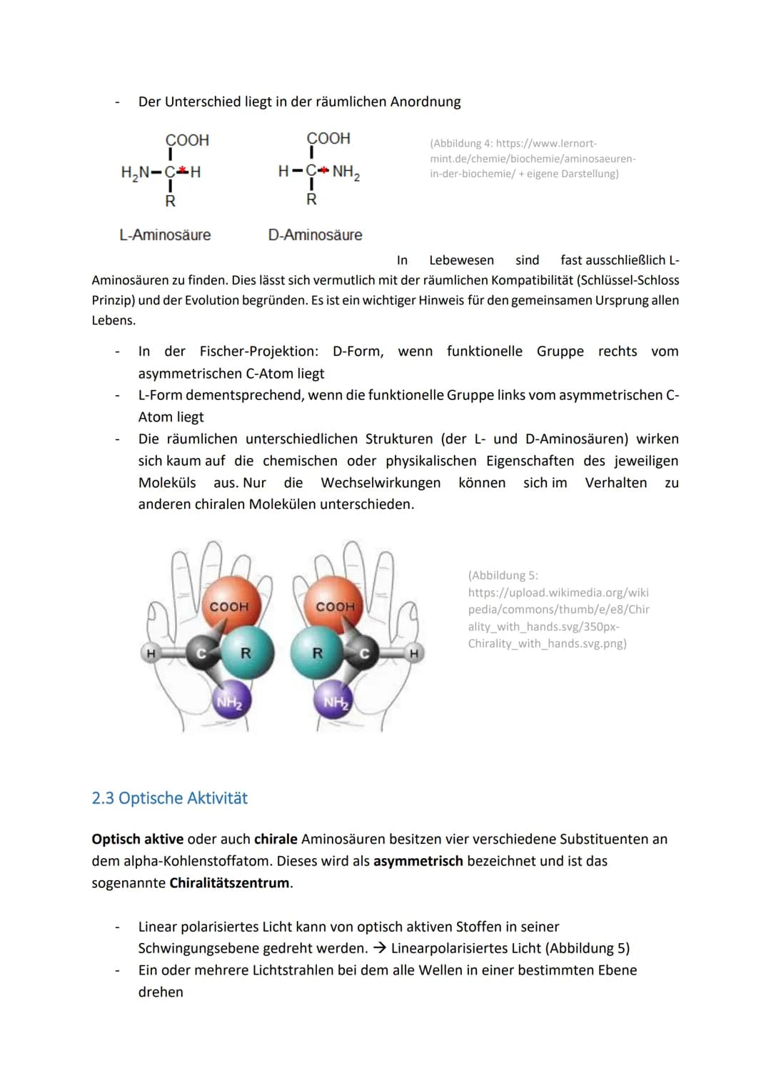 # 1 Grundlagen
1.1. Skelettformeln von Aminosäuren
Beim Zeichnen einer Aminosäure sollten die charakteristischen Bestandteile abgebildet
w