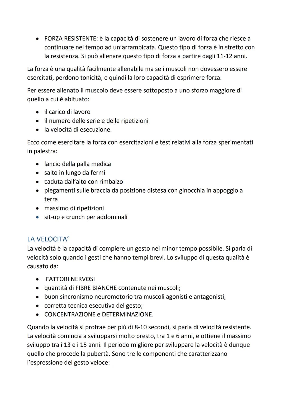 # LE CAPACITA' CONDIZIONALI
Le capacità condizionali sono delle capacità che hanno bisogno di essere allenate
spesso e continuamente per fa