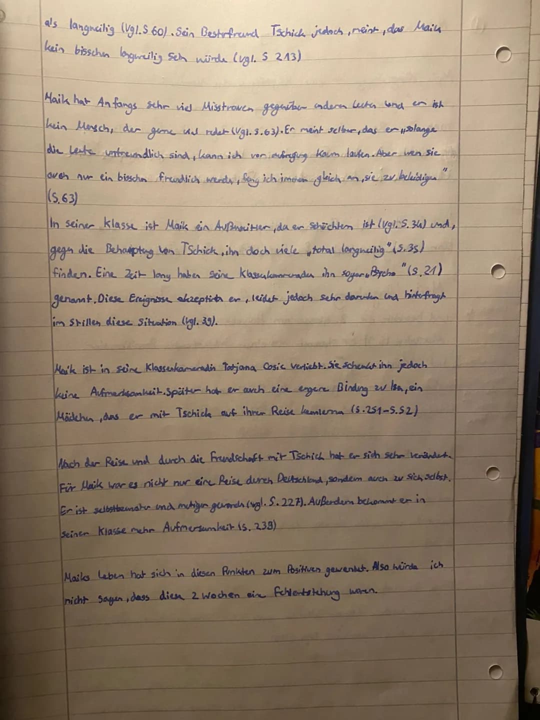 # WOLFGANG
# HERRNDORF
ro
ro
ro
tschick
roman # Gruppe 3
Gruppe 3: Figurencharakterisierung
A Jedes Gruppenmitglied wählt eine (Haupt-