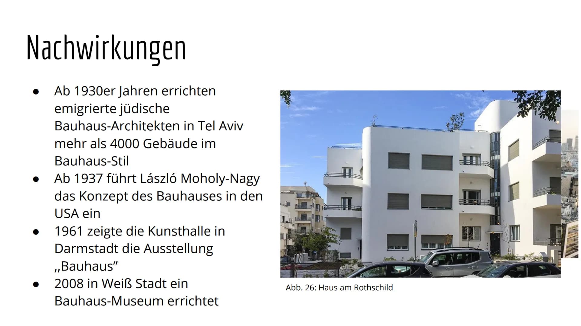 Abb. 27: Bauhausstil haus # Das Bauhaus
Melissa und Sharon # Gliederung
1. Definition und zeitliche Einordnung
2. Herkunft und Verbreitung