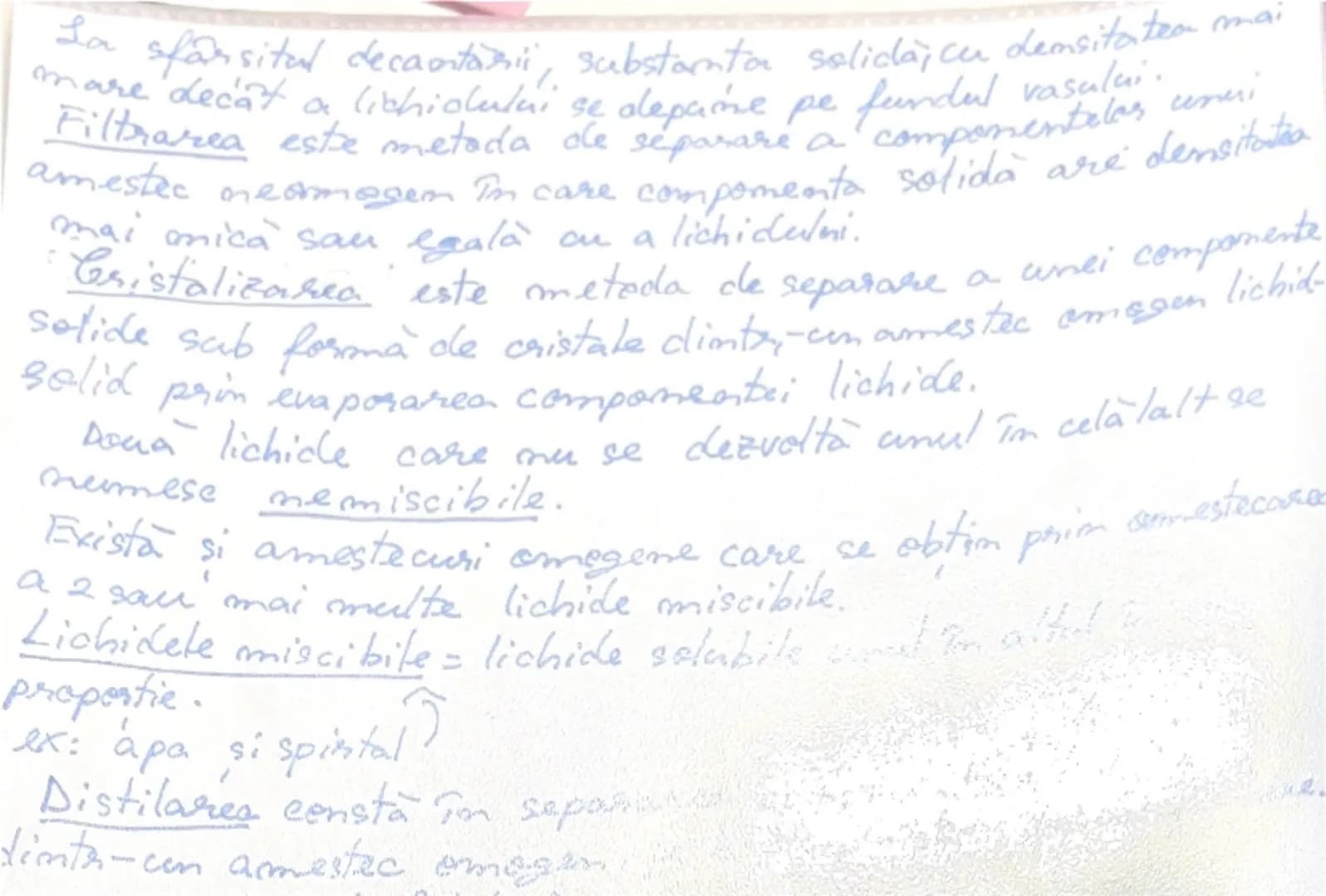 pera
impuritati
Amestecul. Metode de separare a substantelos dim
amestecuri.
Amestecurile se obtin prim pamerea în comuna e sau mai
multe