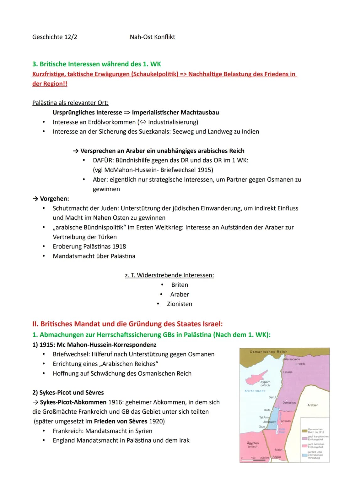 Geschichte 12/2
Inhaltsverzeichnis
Nah-Ost Konflikt
0. Der Nahe Osten - historische Wurzel eines weltpolitischen Konflikts
1. Palästina