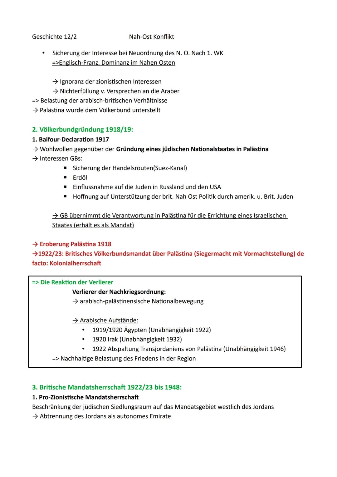 Geschichte 12/2
Inhaltsverzeichnis
Nah-Ost Konflikt
0. Der Nahe Osten - historische Wurzel eines weltpolitischen Konflikts
1. Palästina