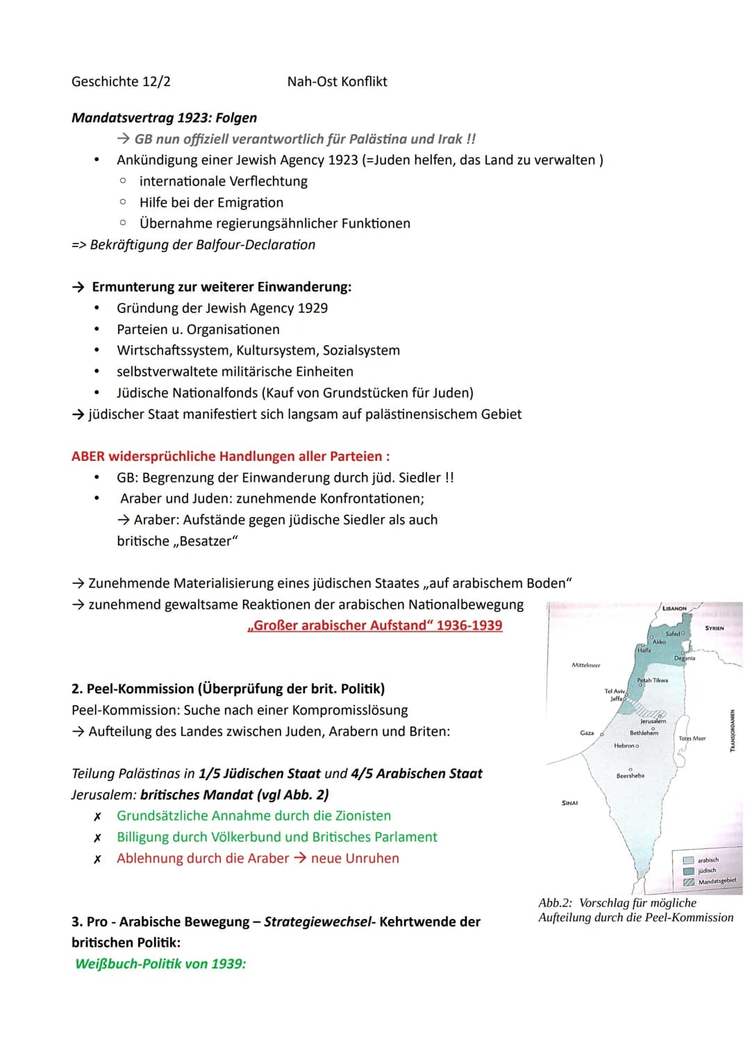 Geschichte 12/2
Inhaltsverzeichnis
Nah-Ost Konflikt
0. Der Nahe Osten - historische Wurzel eines weltpolitischen Konflikts
1. Palästina