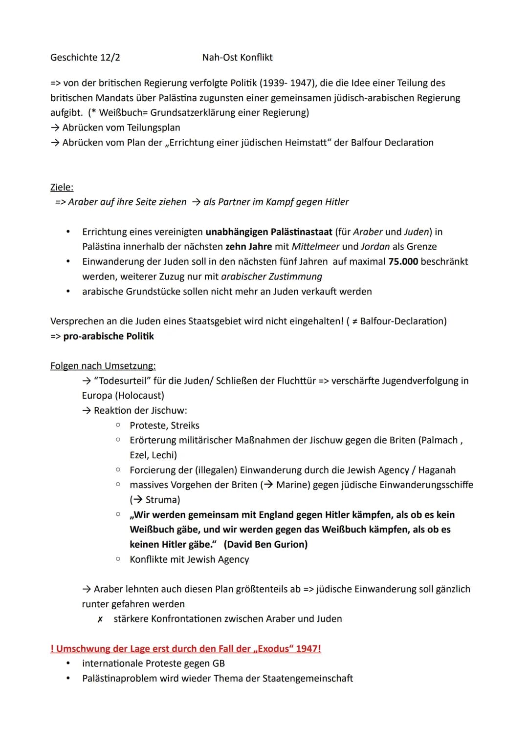 Geschichte 12/2
Inhaltsverzeichnis
Nah-Ost Konflikt
0. Der Nahe Osten - historische Wurzel eines weltpolitischen Konflikts
1. Palästina