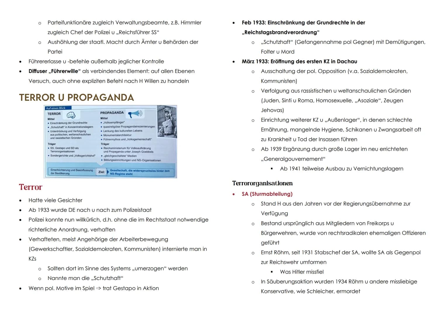 # NATIONALSOZIALISMUS
# FASCHISMUS
* Faschismus = Sammelbegriff für rechtsradikale, autoritäre pol. Systeme
vor 1945
* In vielen L
