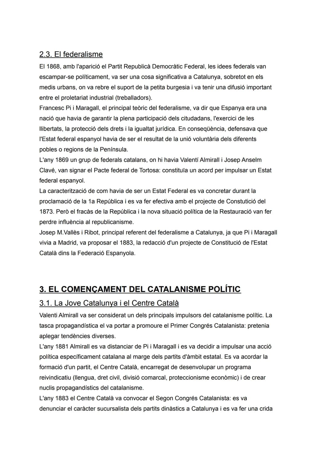 TEMA 8. ORÍGENS I CONSOLIDACIÓ DEL CATALANISME
(1833-1901)
# 1. FONAMENTS CULTURALS: LA RENAIXENÇA
La Renaixença va ser un moviment cultur