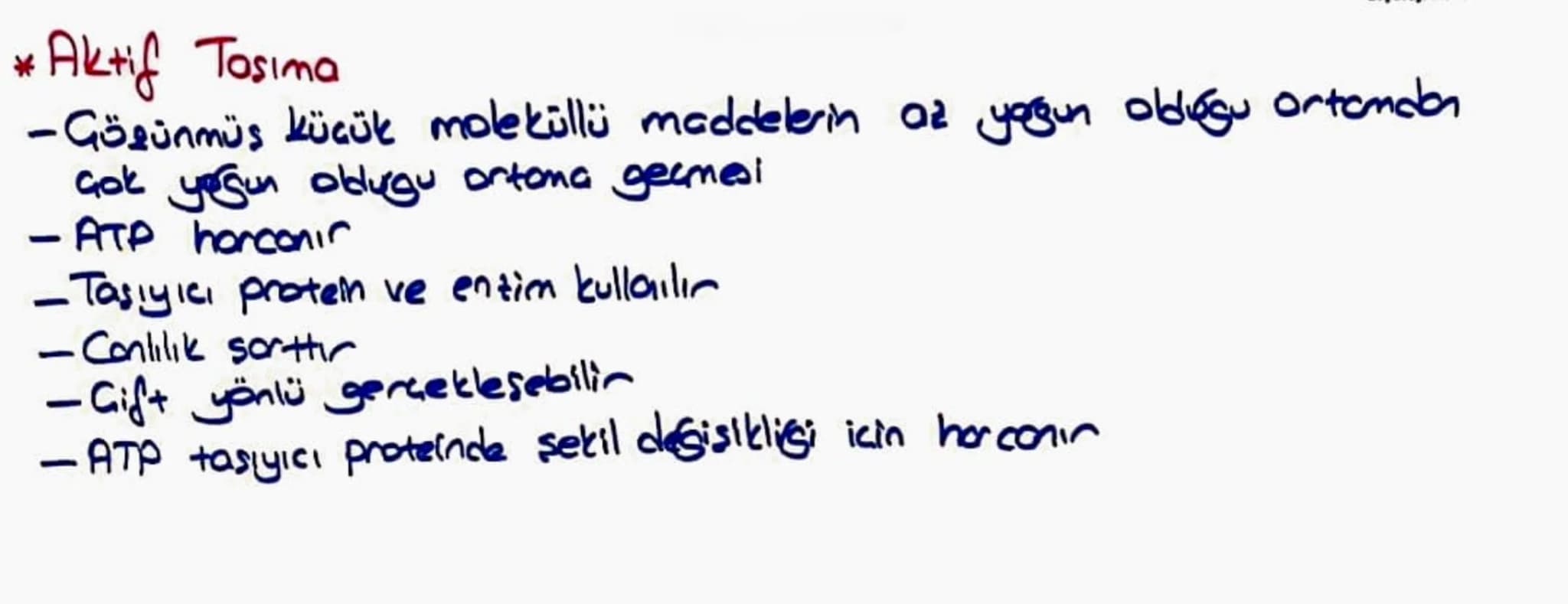 HÜCRE ZARINDAN MADDE GEGİSLERİ
Küçük Moleküllerin
Taşınması
Pasif Taşıma
*Basit Difüzyon
*Kolaylaştırılmış Difüzyon
* Osmoz
Aktif Taşıma