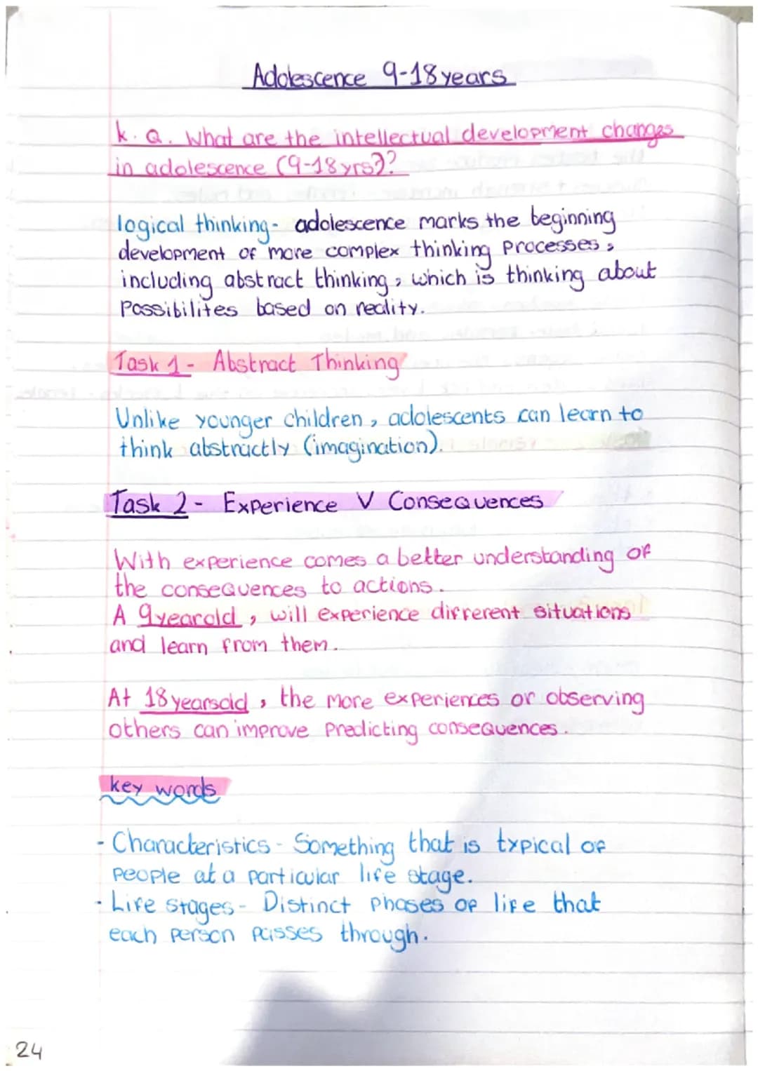 22
# Adolescence 9-18 yrs
k. Q. What are the physical development changes
in adolescence (9-18 years)?
## What is Puberty?
Puberty is the