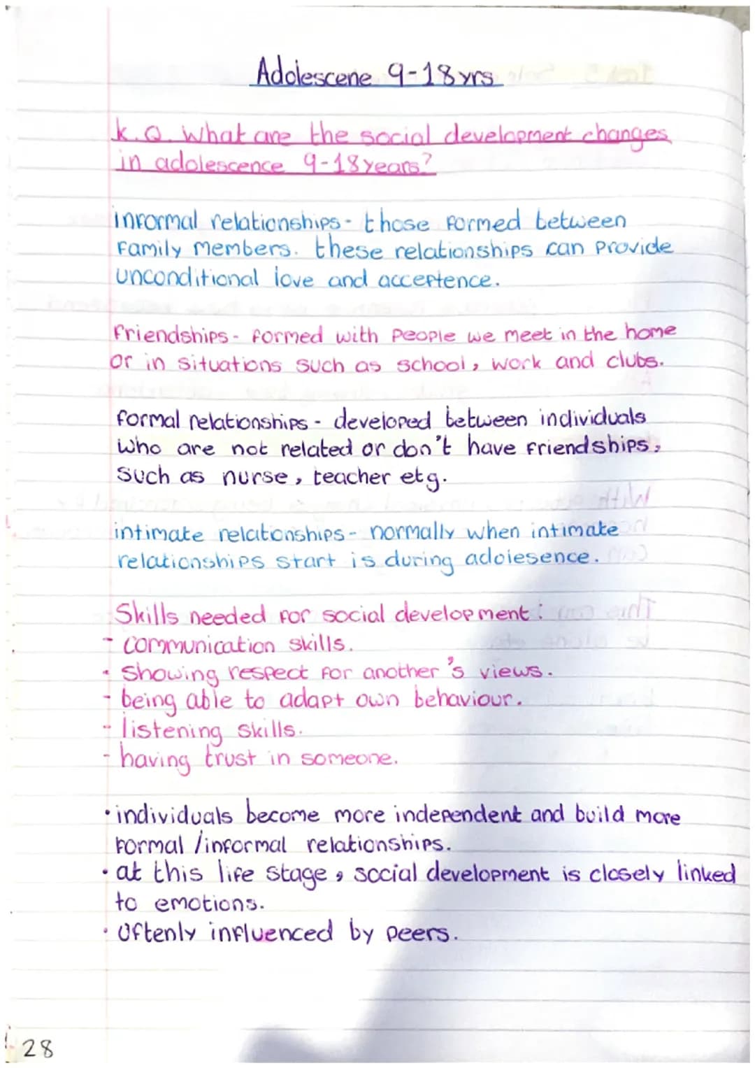 22
# Adolescence 9-18 yrs
k. Q. What are the physical development changes
in adolescence (9-18 years)?
## What is Puberty?
Puberty is the