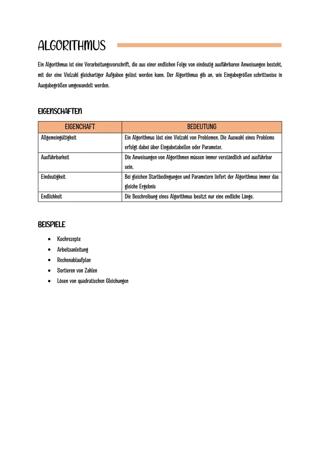 NOTATION
NOTATIONSMÖGLICHKEIT
Umgangssprache
Verbale, aber formalisierte Beschreibung
Programmablaufplan
Struktogramm
Programm
BESCHR