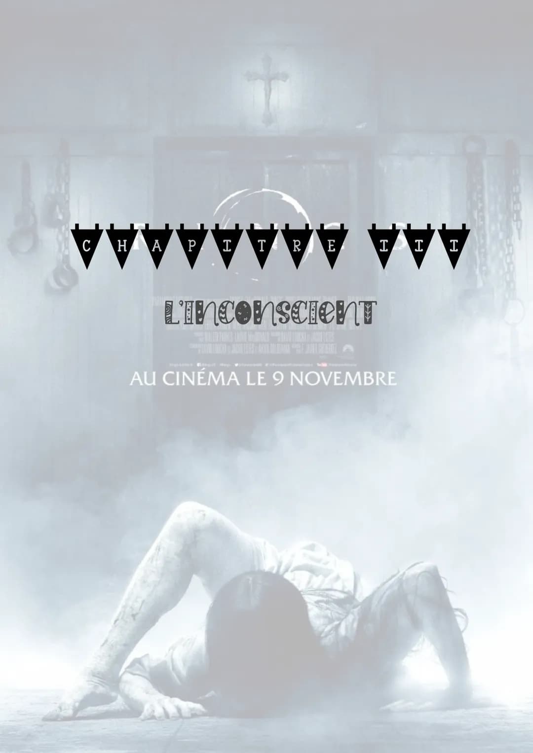 CHAPITRE III
L'inconscient
AU CINÉMA LE 9 NOVEMBRE Par les définitions qu'on lui en donne, l'inconscient est un état contraire à la consci