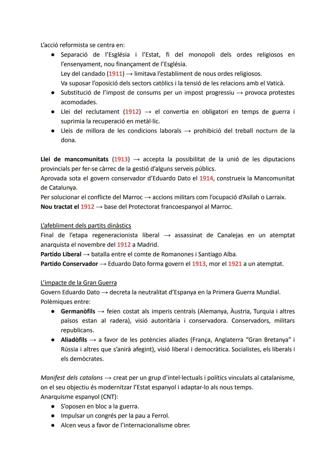 # TEMA 8: LES RESISTÈNCIES A LA DEMOCRATITZACIÓ POLÍTICA I
SOCIAL
1. EL REFORMISME CONSERVADOR I LA SETMANA TRÀGICA
El relleu generacional