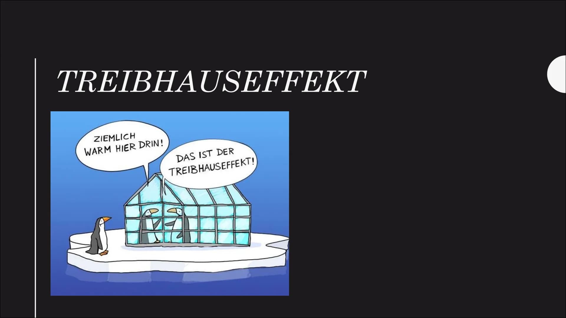 # Natürlicher Treibhauseffekt
Die kurzwelligen Sonnenstrahlen treffen auf die Erde und werden von der Erde zum Teil absorbiert und zum Teil