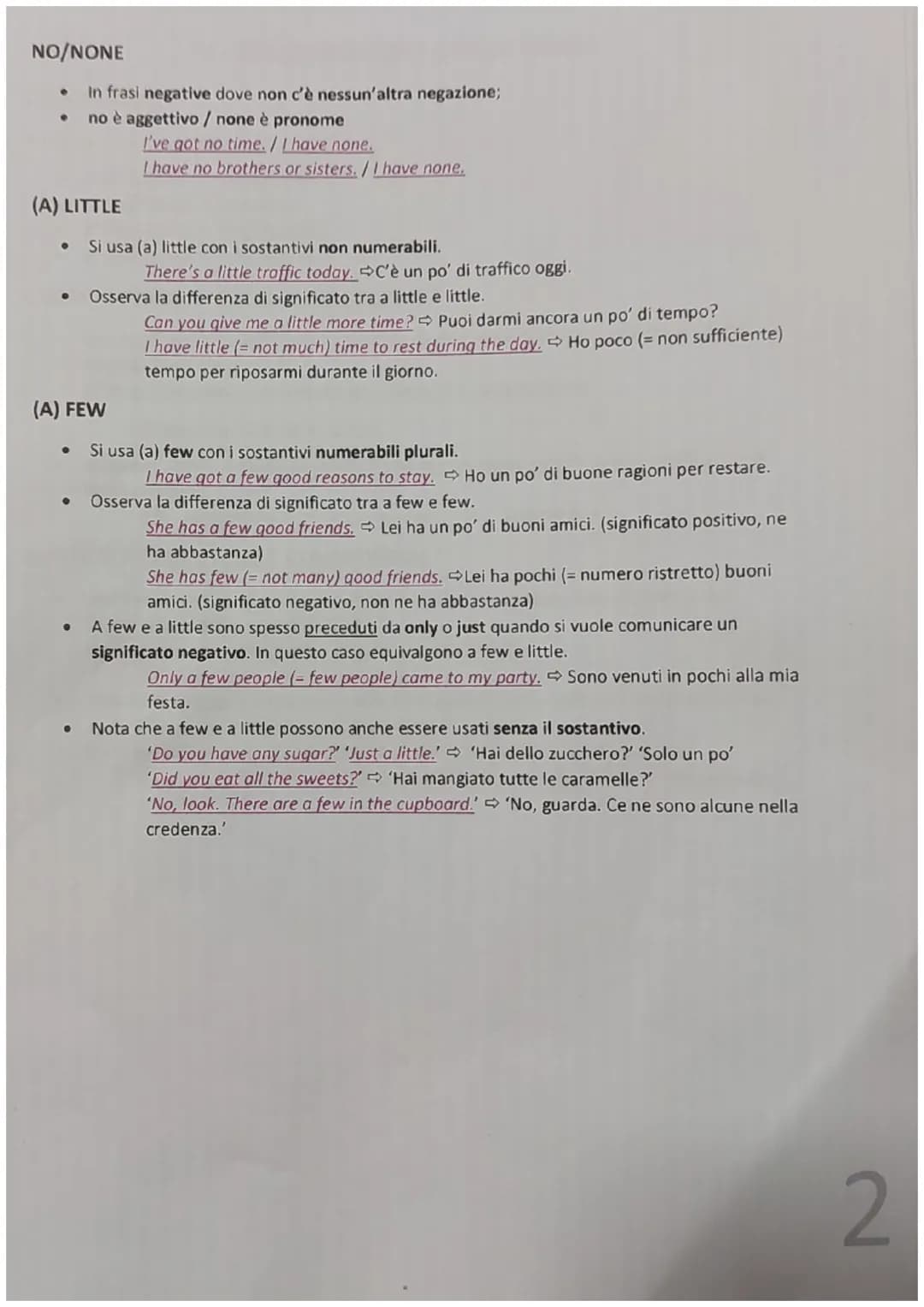 # 1-QUANTIFIERS
DEFINIZIONE E USO
SOME/ANY
- Per indicare quantità Indefinite (qualche, alcuni/e, un po' di) si usano some o any, sia con