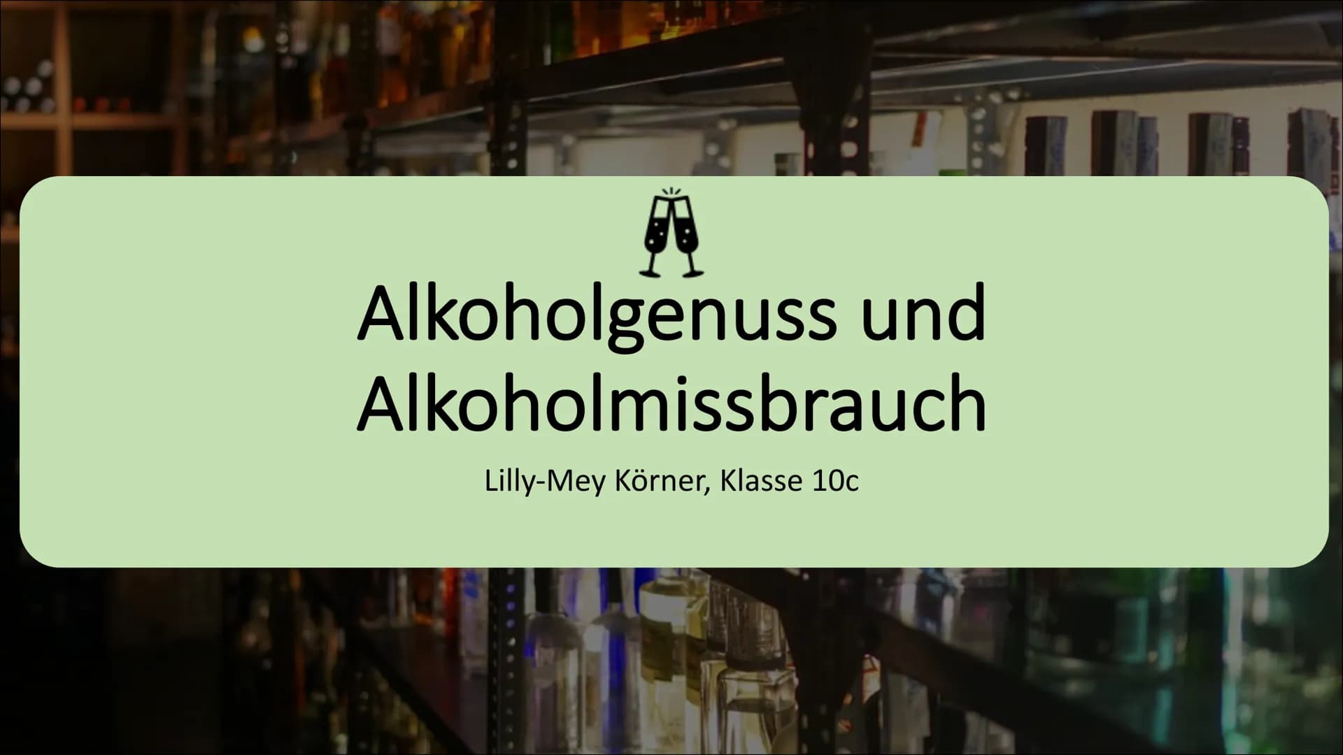 Deutschland befindet sich im oberen Drittel der „Spitzenreiter“, was
Alkoholkonsum angeht
Durchschnittlicher Alkoholkonsum pro Jahr: insg. 1