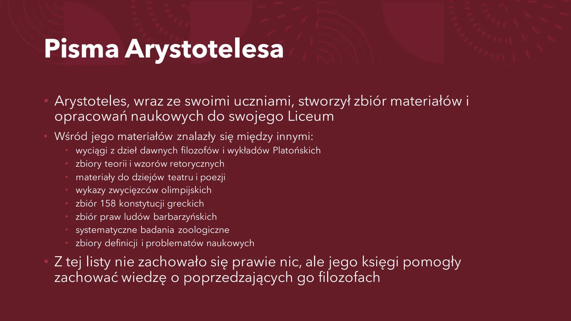 ARYSTOTELES # Arystoteles
* 384-322 p.n.e.
* Urodził się w Stagirze, przez co nazywany jest czasem Stagirytą
* Syn nadwornego medyka