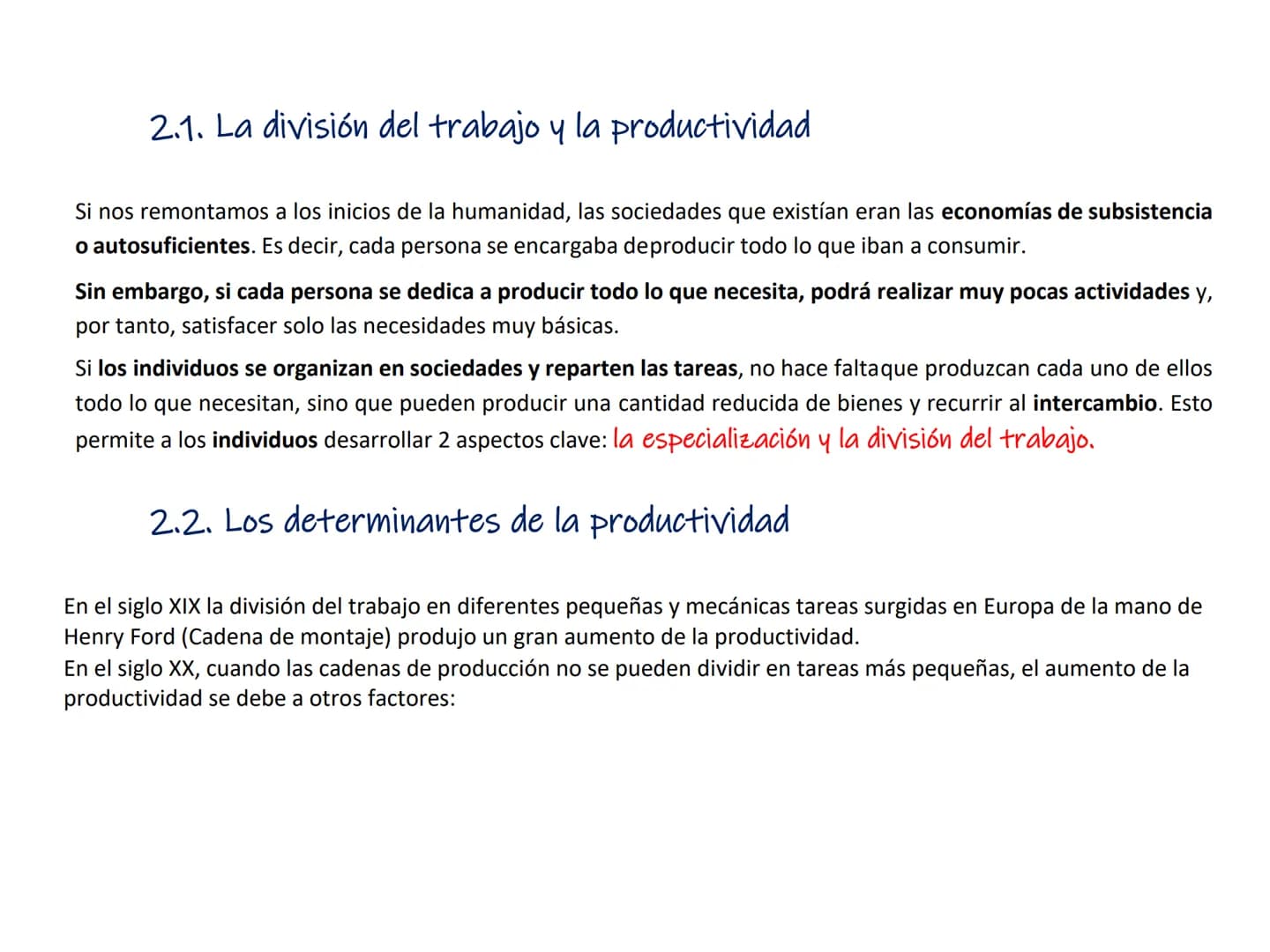 # TEMA 2. LA PRODUCCIÓN Y EL CRECIMIENTO
# ECONÓMICO
1. Los Factores productivos
2. Eficiencia y productividad
3. Los modelos económicos y