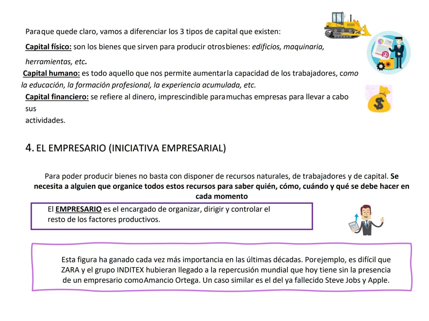 # TEMA 2. LA PRODUCCIÓN Y EL CRECIMIENTO
# ECONÓMICO
1. Los Factores productivos
2. Eficiencia y productividad
3. Los modelos económicos y
