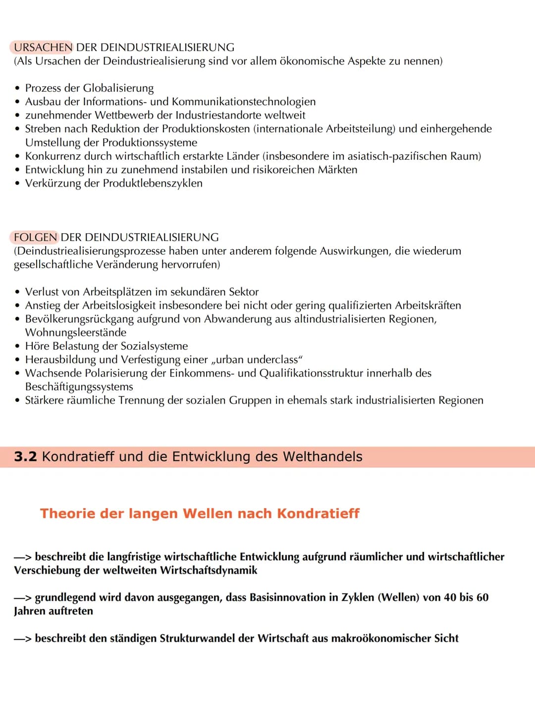 # Bedeutungswandel von Standortfaktoren
2) Entstehung und Strukturwandel industriell geprägter Räume
2.1 Hauptphasen der industruiellen En