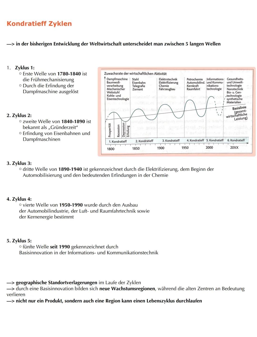 # Bedeutungswandel von Standortfaktoren
2) Entstehung und Strukturwandel industriell geprägter Räume
2.1 Hauptphasen der industruiellen En