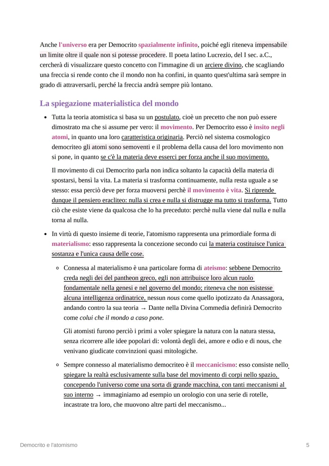 # Democrito e l'atomismo
Democrito è un altro dei grandi pensatori della filosofia presocratica, infatti egli fu un fisico
pluralista. Egli