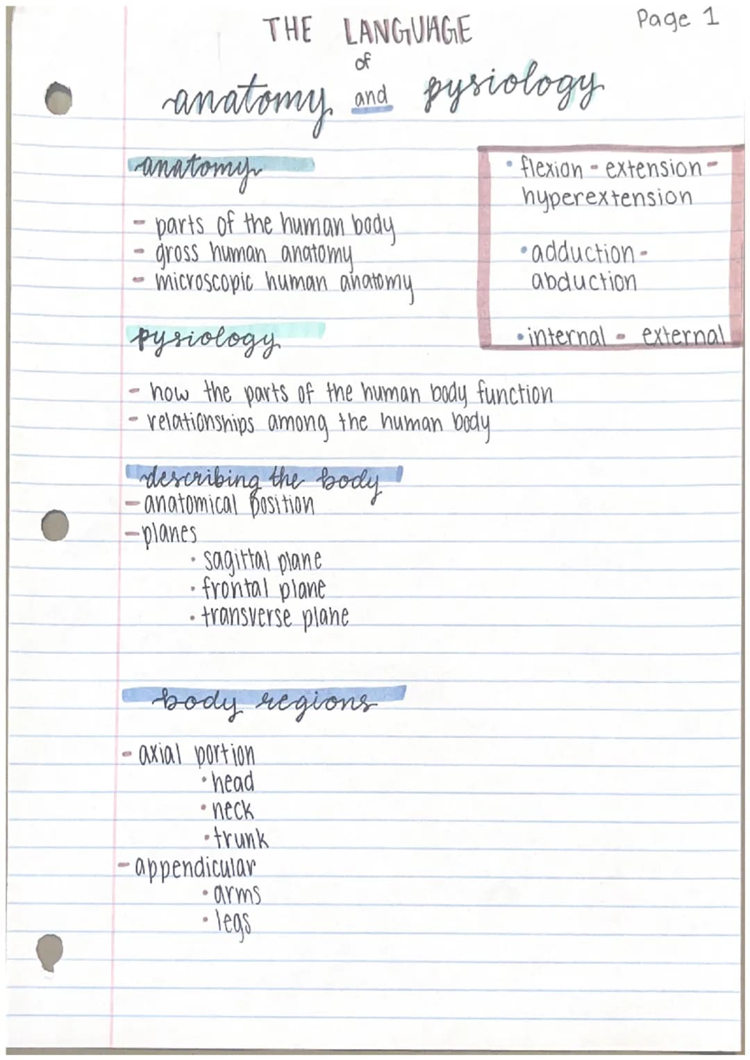 THE LANGUAGE
of
anatomy, and pysiology
anatomy
- parts of the human body
- gross human anatomy
- microscopic human anatomy
Pysiology
Page