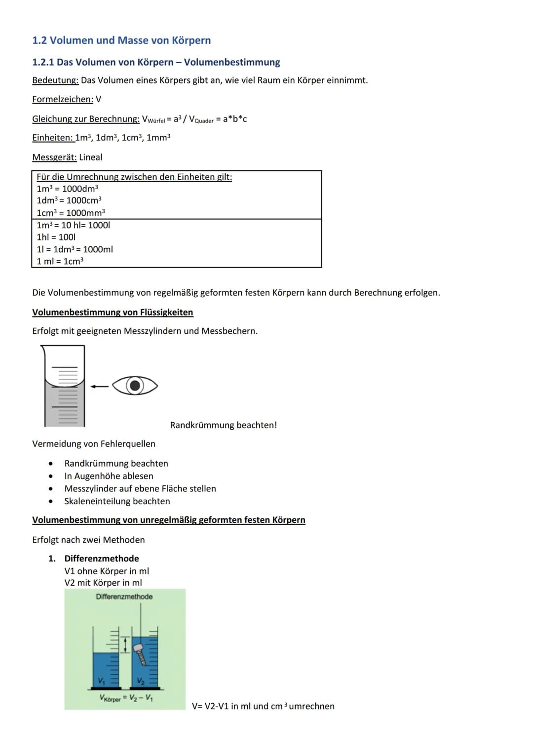 # Physik BLF Inhalt
+1 Mechanik.
1.1 Körper und Stoff.
4
1.1.1 Aufbau der Körper.
4
1.1.2 Das Teilchenmodell
..4
1.2 Volumen und Mas