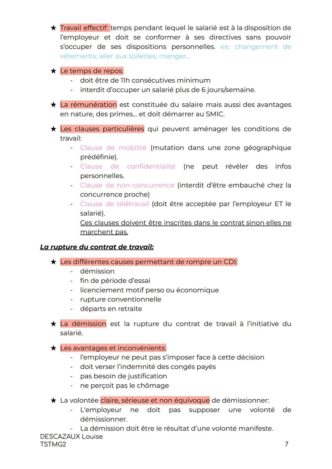 # DROIT:
LE DROIT DES CONTRATS
Les notions générales du Droit des contrats:
★ Un contrat est un accord de volonté entre 2 personnes physiq