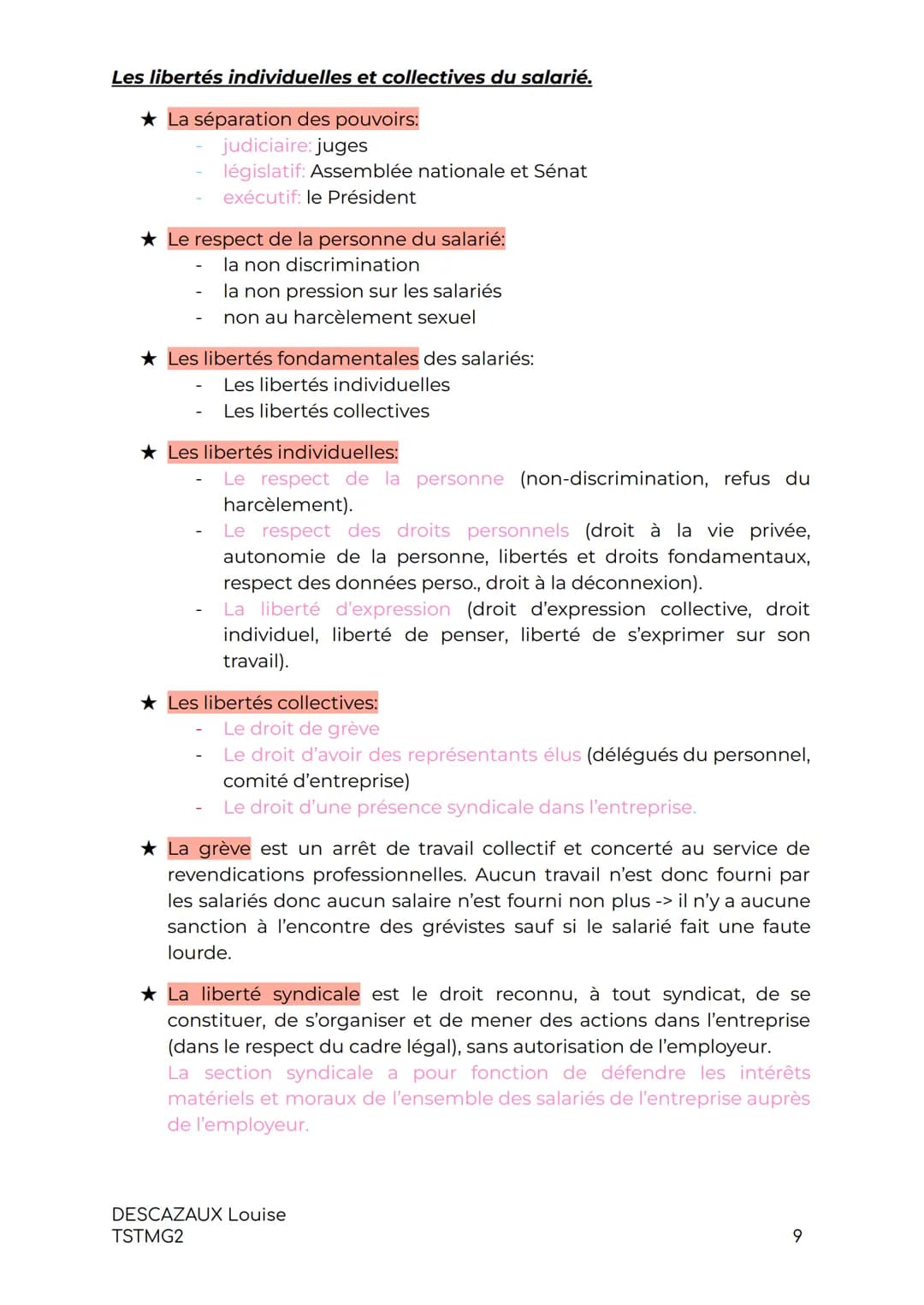 # DROIT:
LE DROIT DES CONTRATS
Les notions générales du Droit des contrats:
★ Un contrat est un accord de volonté entre 2 personnes physiq