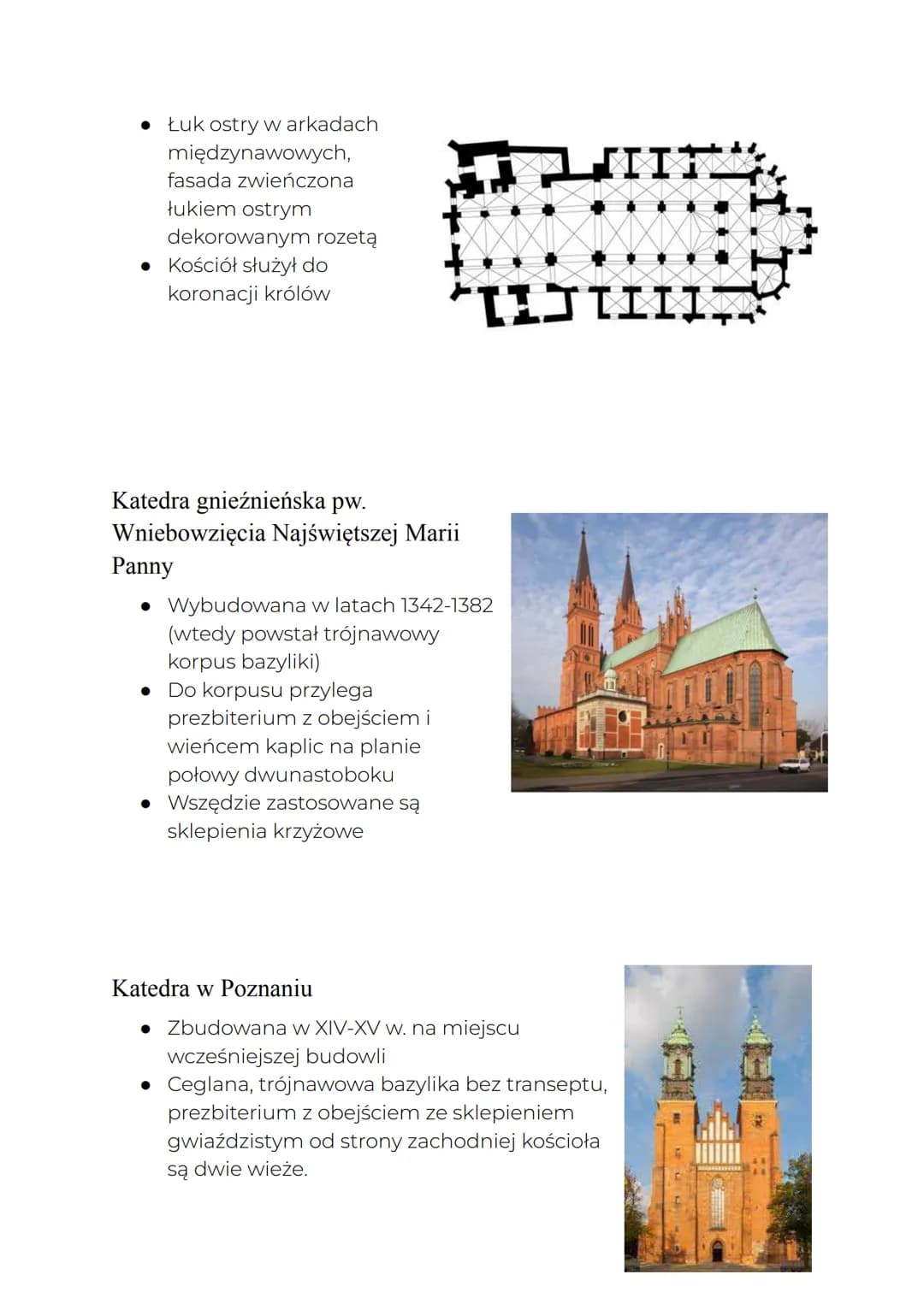 # POLSKA
Architektura Sakralna
Pochodzenie
• W Polsce gotyk pojawił się wraz z zakonami dominikańskimi i
franciszkańskimi w XIIIw.
• Pie